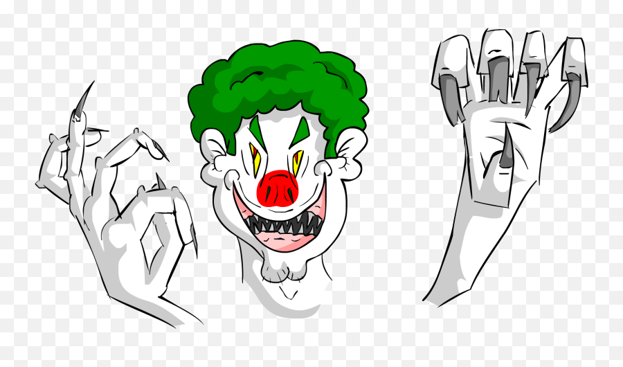 Scary Clown Png - Clowns Scary Drawings Emoji,Clownboy Emoji