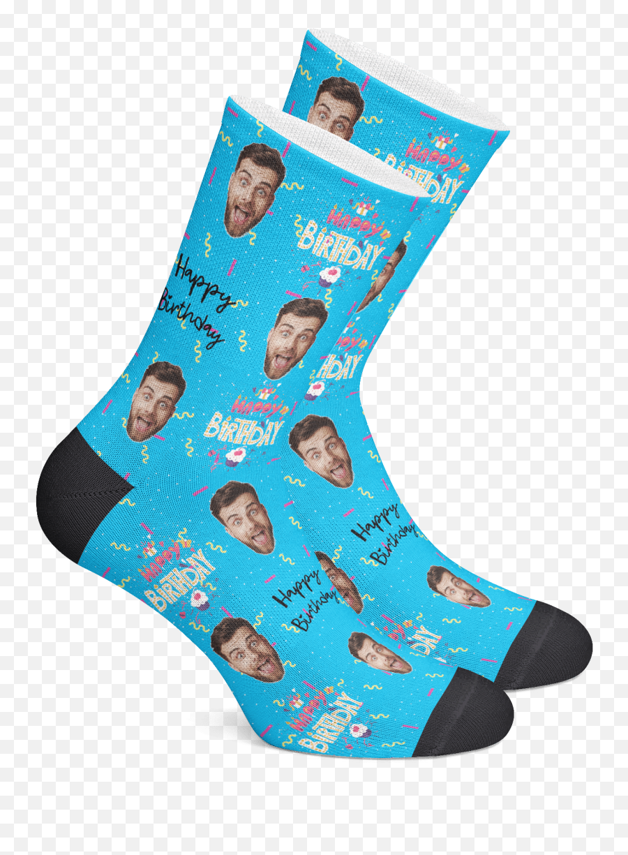 Custom Photo Socks U2013 Happy Birthday U2013 Bff Wear - Socks Personalized Emoji,100 Emoji Socks