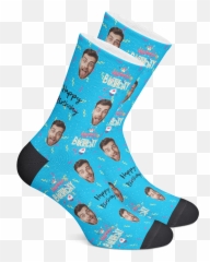 Custom Photo Socks U2013 Happy Birthday U2013 Bff Wear - Socks Personalized Emoji,100 Emoji Socks