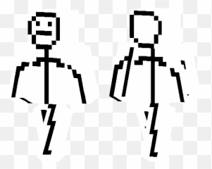 Stick Figure - Stick Minecraft Skin Emoji,Hidden Emotions Minecraft Skin