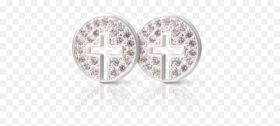 Jewelry - Christian Cross Emoji,Swarovski Zirconia Earrings Emotions