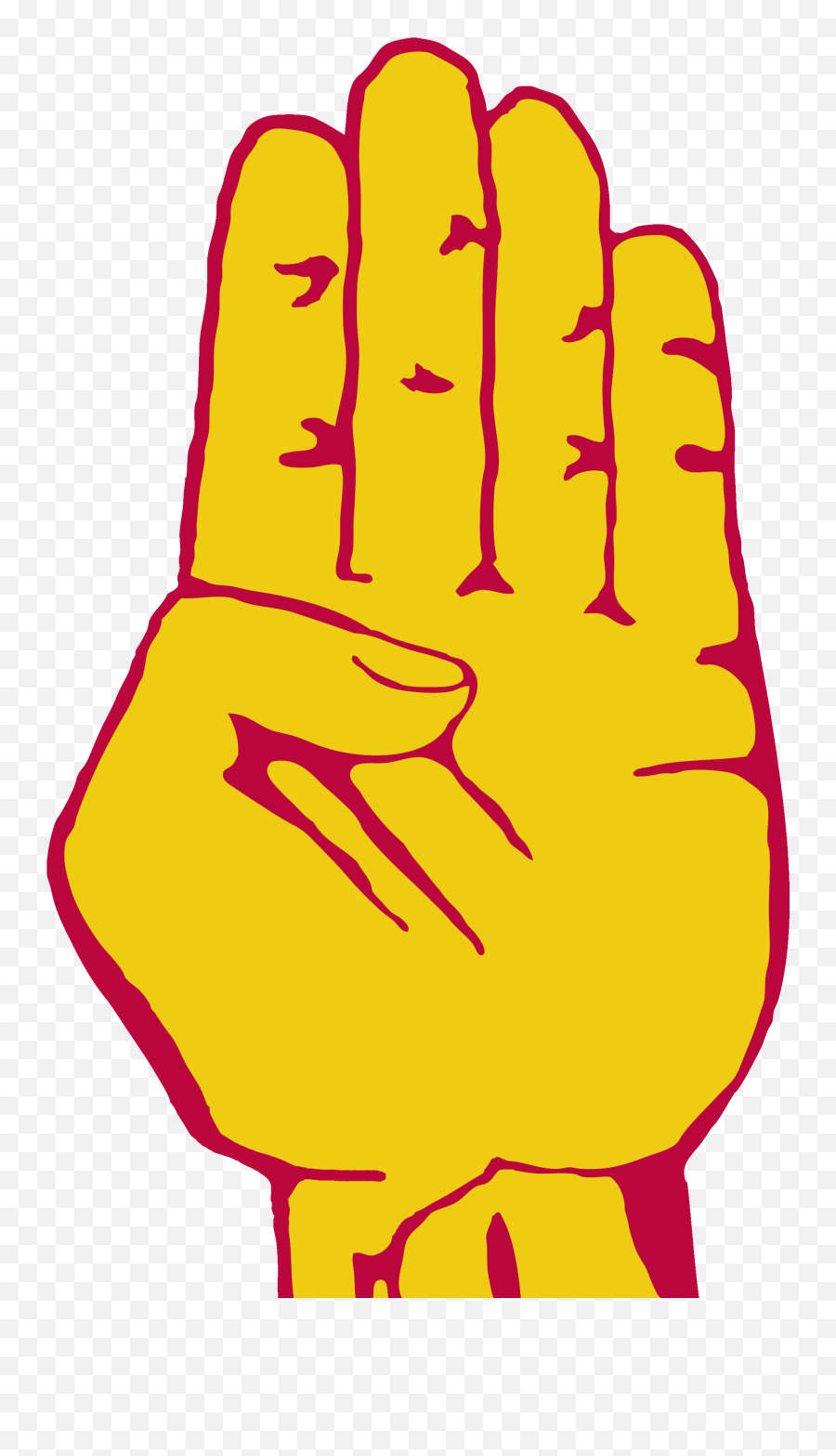 Palm Hand Left Gold - Hand Clipart Full Size Clipart Sign Language Emoji,Hand Palm Emoji