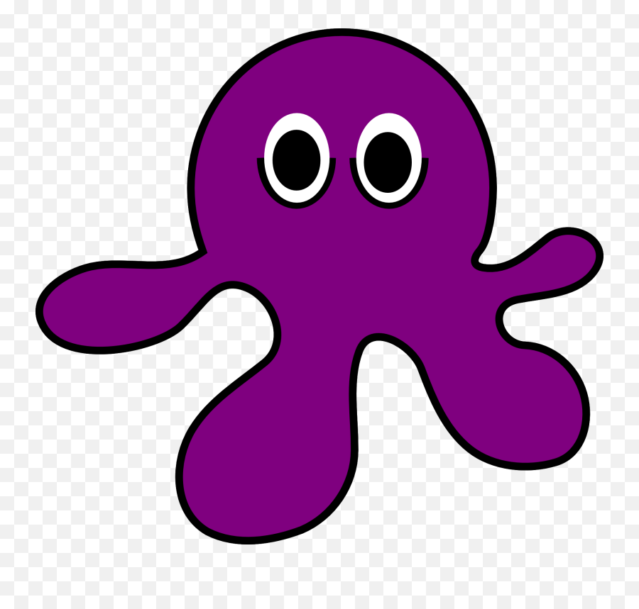 Free Photo Lilac Kraken Octopus Animal Sea Life Cute Cartoon - Cartoon Octopuss Emoji,Octopus Emotions