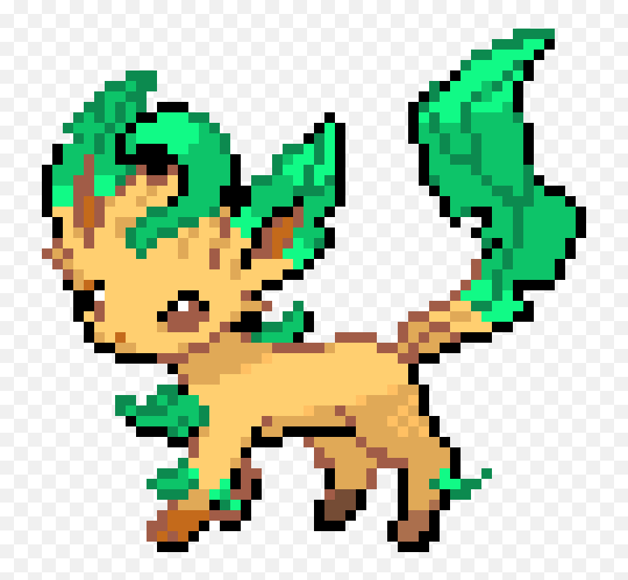 Pixel Art Gallery Emoji,Leafeon Emoticon