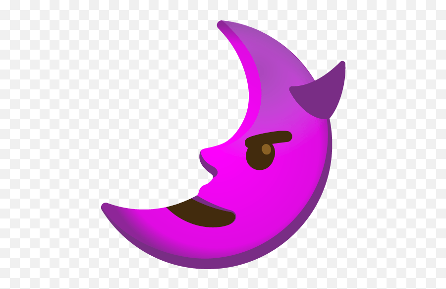 Emoji Mashup Bot On Twitter New - Moon Demonsmiling,Smiling With Horns Emoji