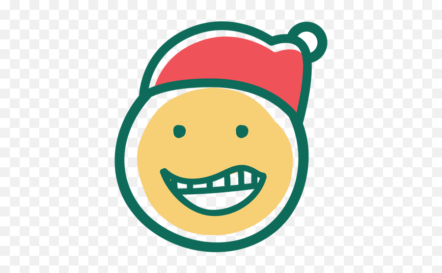 Laugh Santa Claus Hat Face Emoticon 25 - Transparent Png Risa De Santa Claus Emoji,Witch Hat Emoji