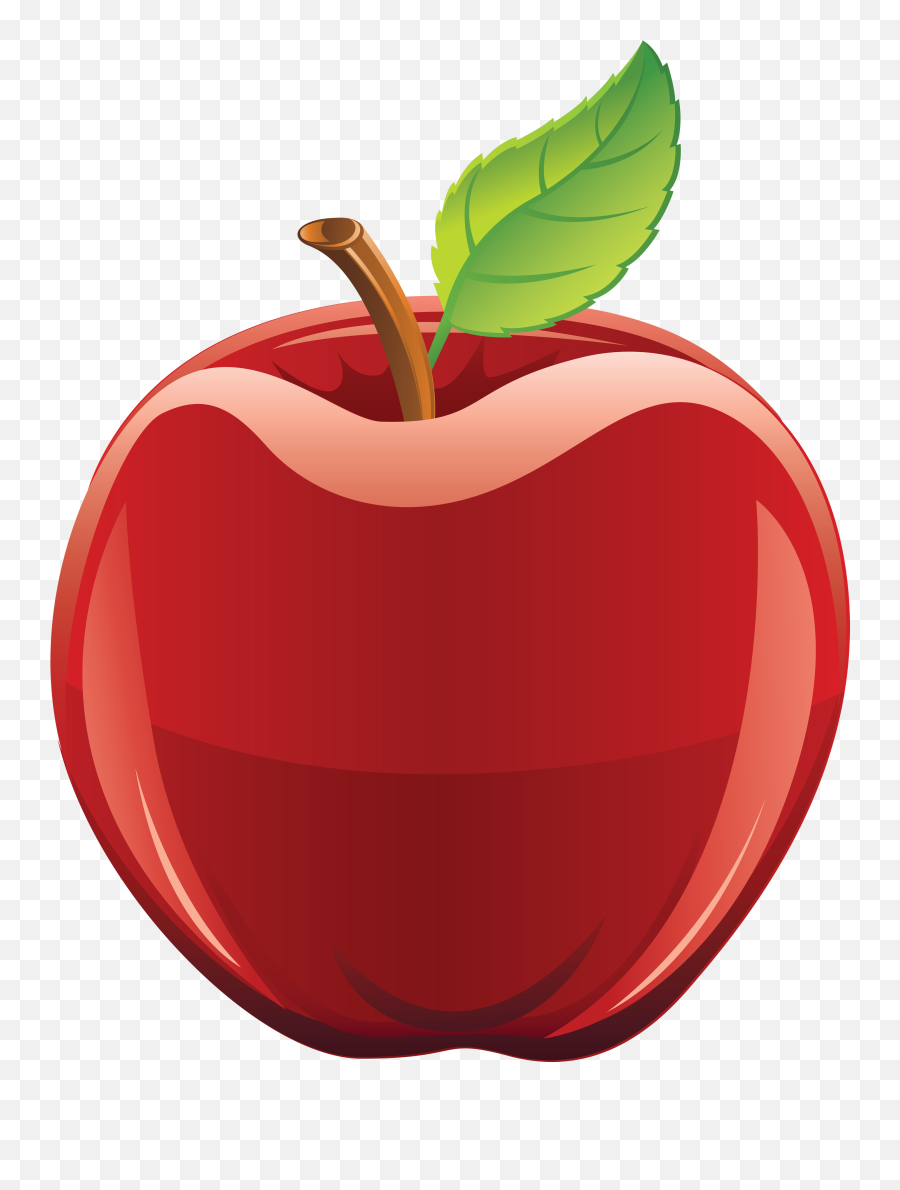 Red Apple Png Image - Vector Apple Png Emoji,Peach Emoji No Background