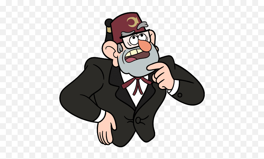 Vk Sticker 22 From Collection Grunkle Stan From Gravity - Gentleman Emoji,Gravity Falls Emoji