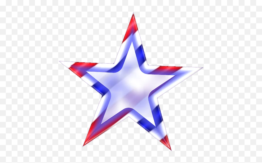 Star Redwhiteandblue Patriotic Sticker - Vertical Emoji,Patriotic Emoji