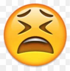 Download Free Png Ios Emoji Weary Face - Weary Face Emoji Transparent,Emoji Face Png