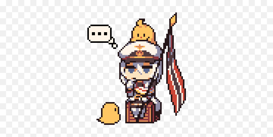 Azur Lane Blhx Pixel Emotes - Azur Lane Chibi Gif Emoji,Lewd Emoji