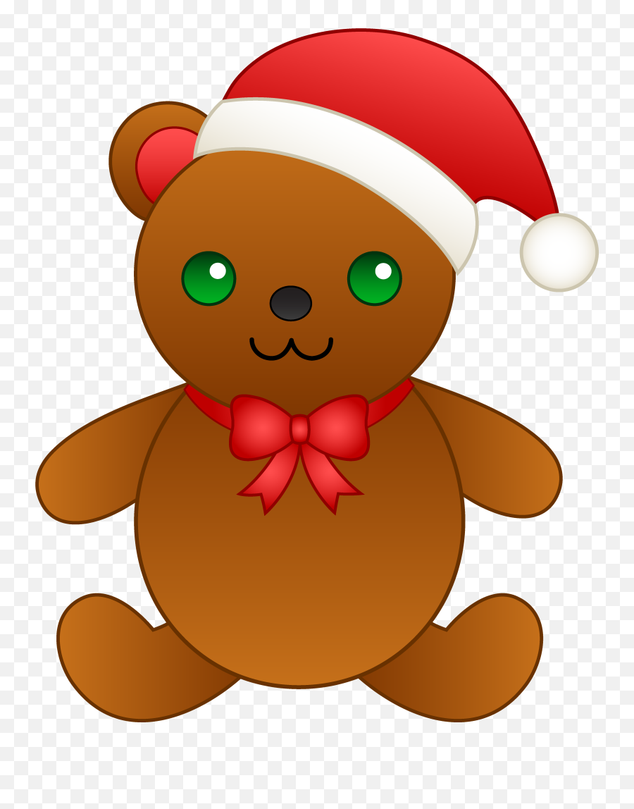 Free Teddy Bear Clipart Transparent Download Free Clip Art - Cute Clipart Christmas Cartoon Emoji,Brown Bear Emoji