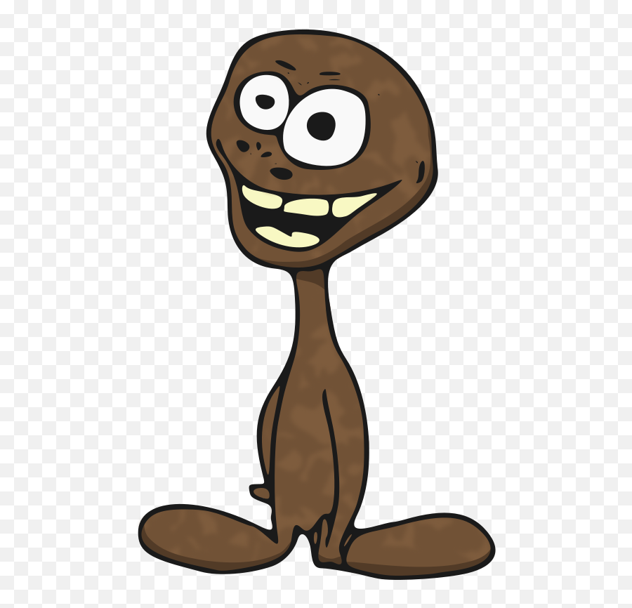 Brown Alien Cartoon Character Alien Vector Royalty - Brown Brown Characters Emoji,Green Alien Emoji Android