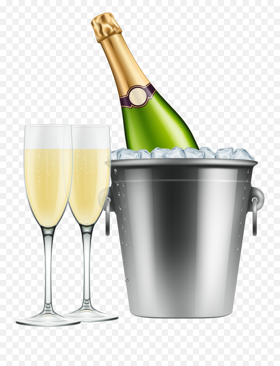 Glasses Png Clip Art - Champagne And Glass Png Emoji,Wine Bottle Emoji