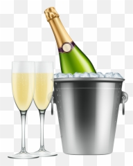 Glasses Png Clip Art - Champagne And Glass Png Emoji,Wine Bottle Emoji