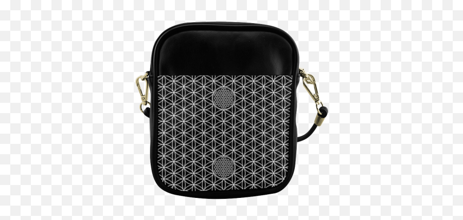 Symbol Flower Of Life Solid Pattern White Sling Bag Model 1627 Id D610604 - Shoulder Bag Lgbt Emoji,Emoji Crossbody
