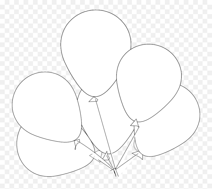 Image Library Stock Balloons Svg Black And White - Balloons Balloons Clipart Black And White Png Emoji,Black Balloon Emoji