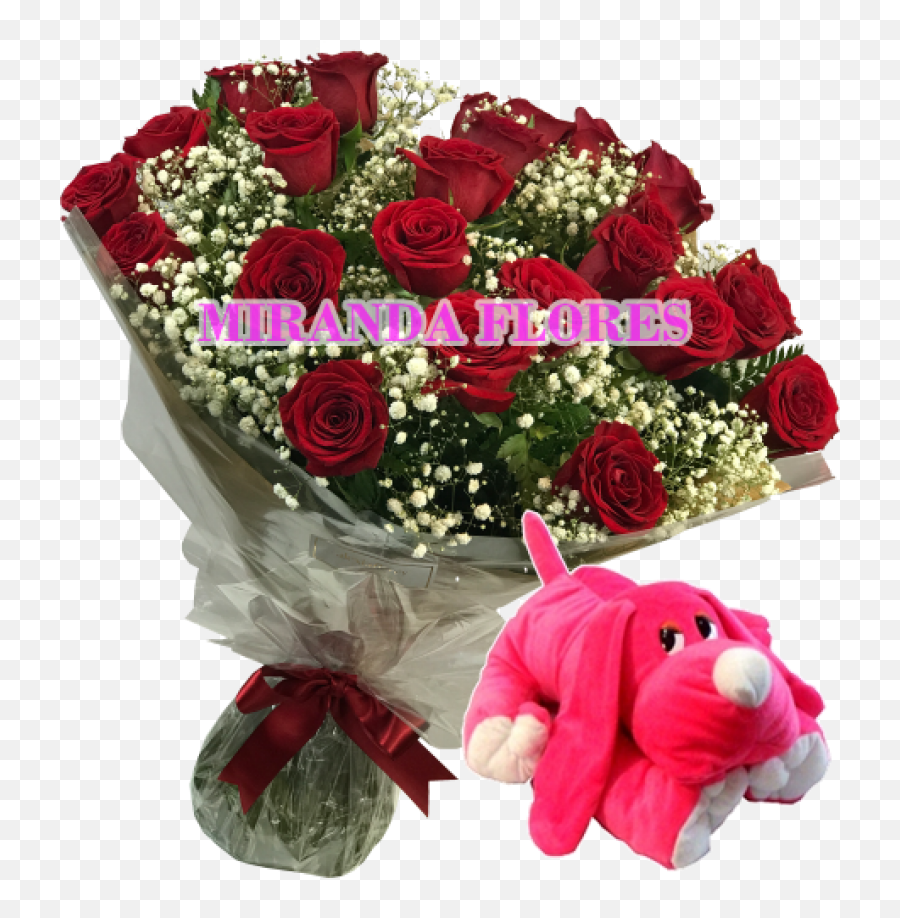 07 - Bouquet 12 Rosas Vermelhas Cachorro De Pelucia Rosa Amo Você Buque De Rosas Png Emoji,Emoticons De Cachorro