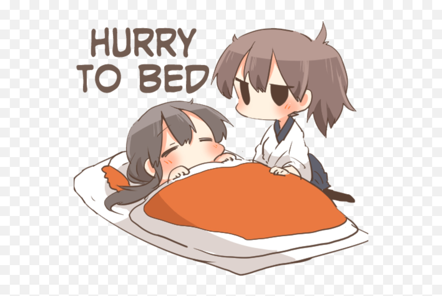 Hurry To Bed - Anime Chibi Sleeping Emoji,Kancolle Emoji