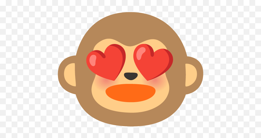 Hearteyesemoji - Discord Emoji Monkey Discord Emoji Meme,Red Eyes Emoji