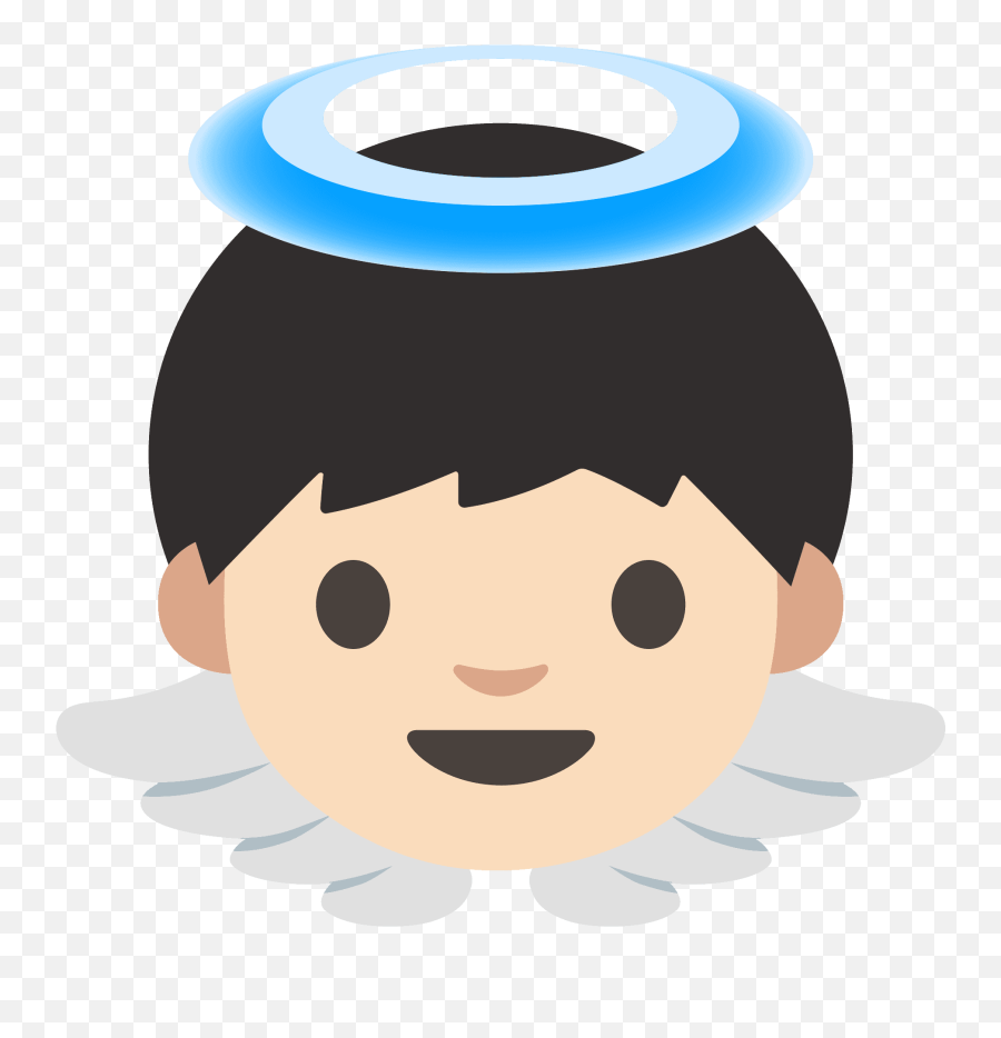 Baby Angel Emoji Clipart Free Download Transparent Png - Cara De Angel Animado,Emoticon Un Rostro Egoista