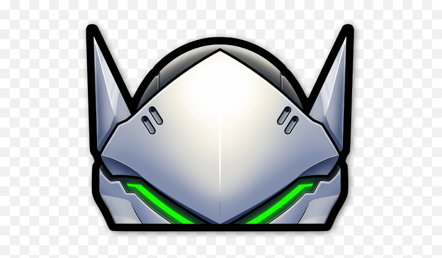 Die Cut Genji Peeker - Genji Sticker Emoji,Genjis Voice Lines Have A Lot Of Emotion