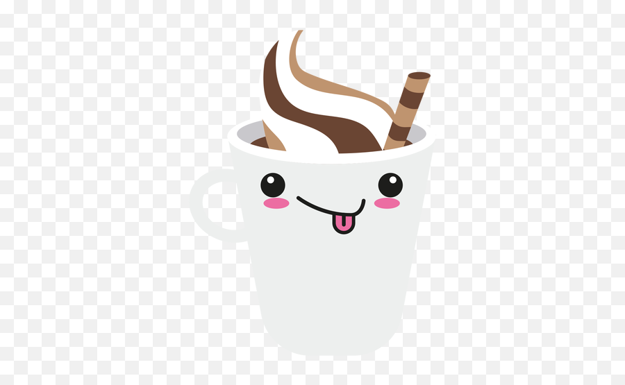 Tongue Out Kawaii Face Coffee - Café Kawaii Png Emoji,Kawaii Face Emoji
