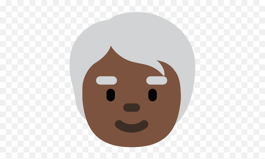 Older Person Dark Skin Tone Emoji - Happy,Unicode Emojis Alt