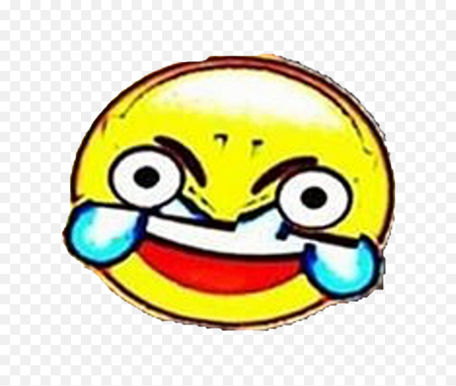 Yellow Laughing Emoji - Fried Laughing Emoji Transparent,Laughing And Crying Emoticon Facebook