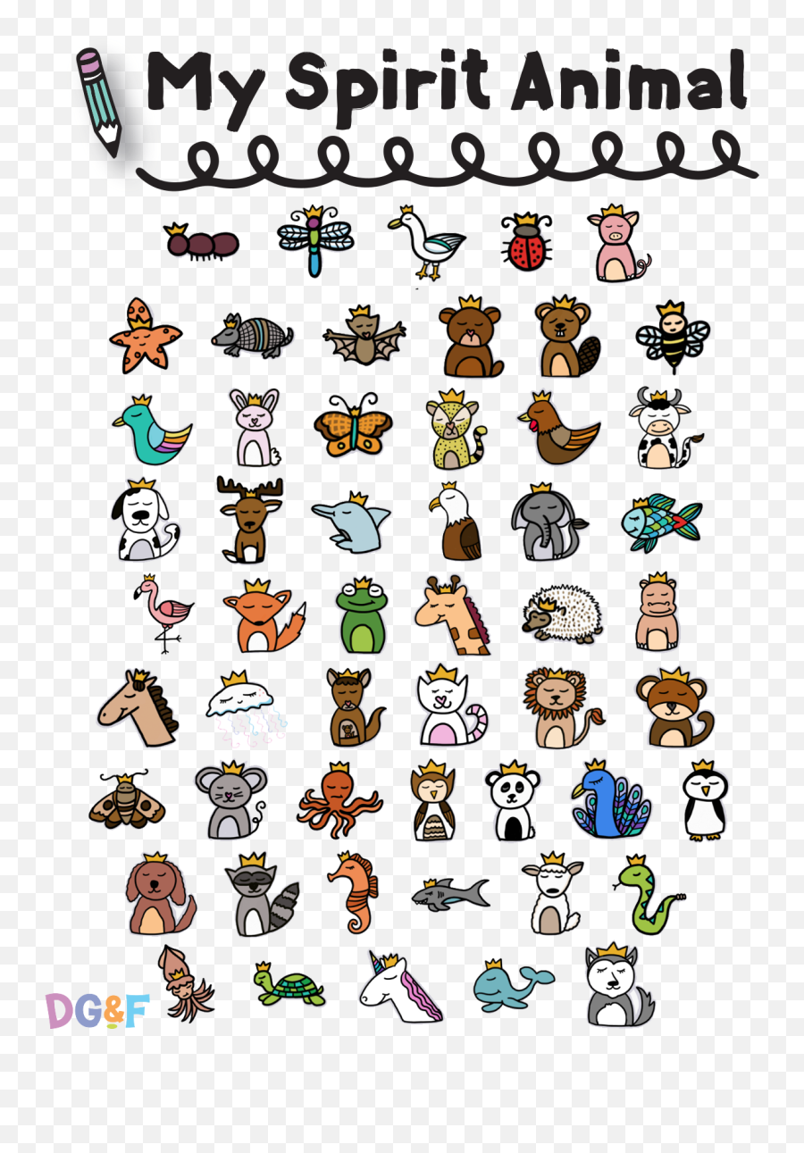 My Spirit Animals Daily Inspiration - Spirit Animal Doodle Emoji,Tipo De Espanol Sehorse Emoji