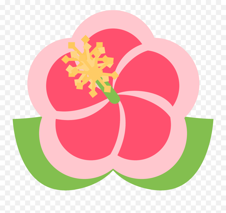 Hibiscus Emoji Clipart,Hibiscus Emoji