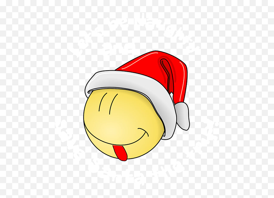 Christmas Santa Emoji Lets Be Naughty - Fictional Character,Christmas Emoji Pillow