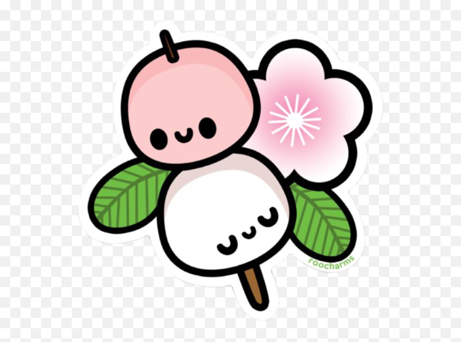 Mochi Stick Blossom Flower Sticker By - Cute Mochi Aesthetic Stickers Emoji,Japanese Chibi Emojis