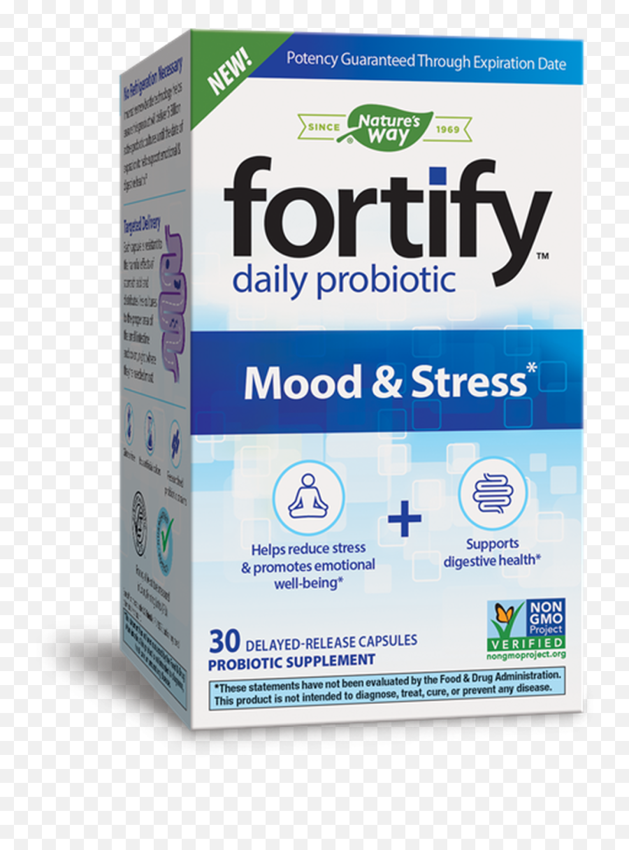 Natureu0027s Way Fortify Optima Mood U0026 Stress - 30 Caps Medical Supply Emoji,Emotion Through Typography All Caps