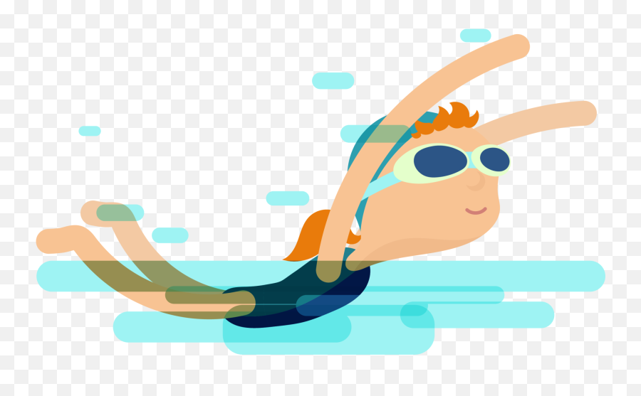 Swimming Euclidean Vector Dhaptar Gaya - Transparent Girl Swimming Clipart Emoji,Swimming Emojis Transparent
