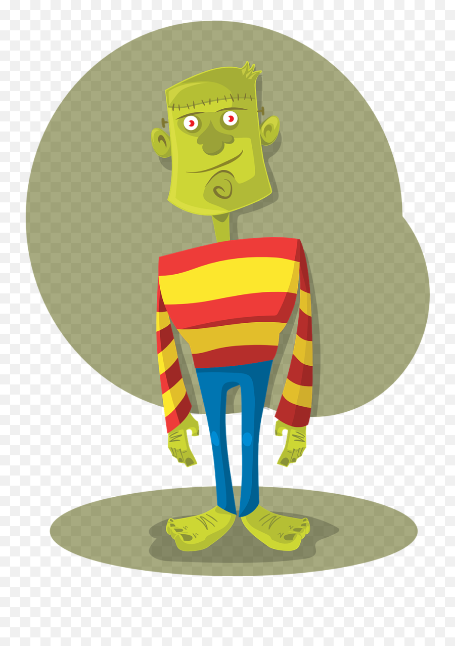 Frankenstein Monster Halloween Vector Character Halloween - Adobe Illustrator Halloween Monster Emoji,Monster Truck With Horns Emoticon