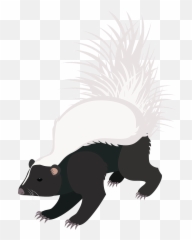 Hooded Skunk Clipart - Striped Skunk Emoji,Skunk Emoji