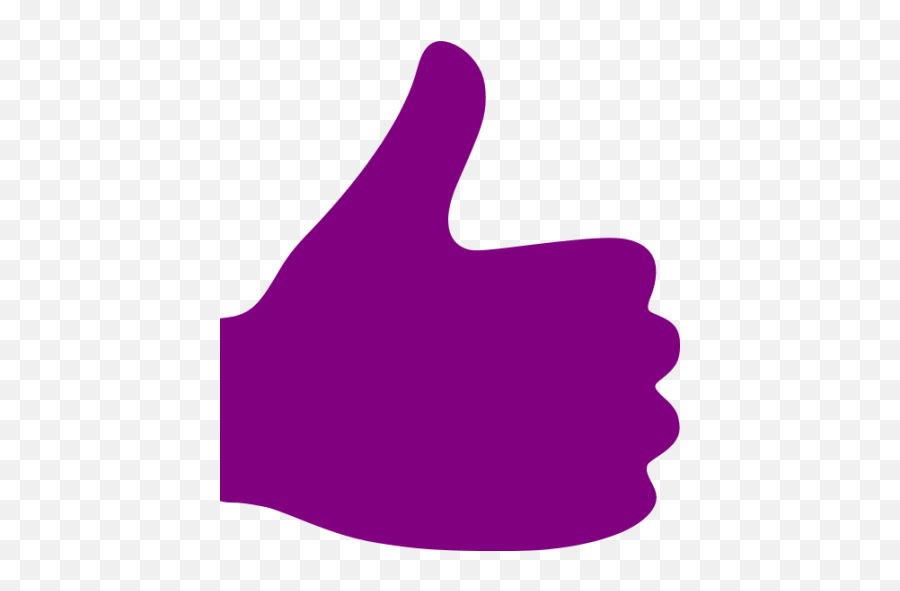 Purple Thumbs Up Icon - Free Purple Hand Icons Emoji,Hands Up Emoji