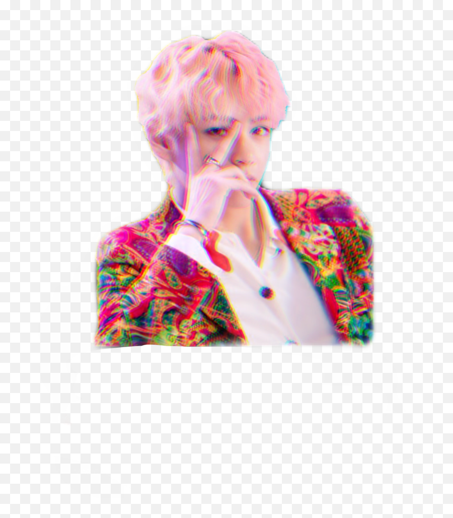 Download Hd Png V And Tae Tae Image - De Bts V Idol Emoji,Tae With Emojis Design