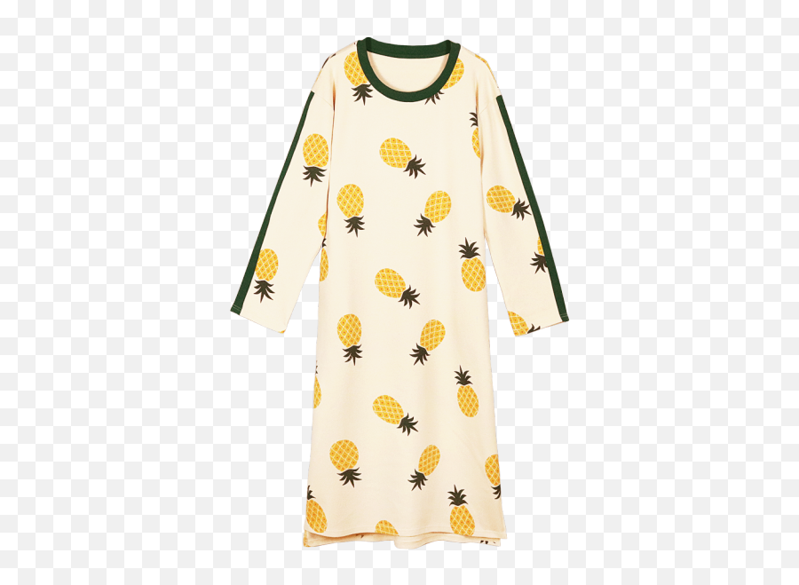 Night Gown Girlu0027s Sleeping Dress Cotton Long Sleeves Orange Emoji,Emoji Pajamas Girl