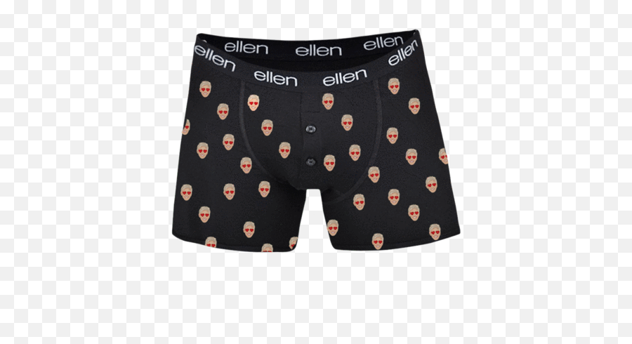 Download Hd Ellen Show Menu0027s Boxers Emoji - Ellen Underwear,Emojis Of Ahorts