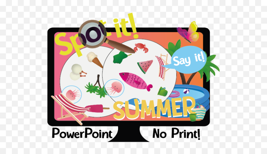 Spot It Dobble Summer Interactive Powerpoint Game Emoji,Hestia Emotions