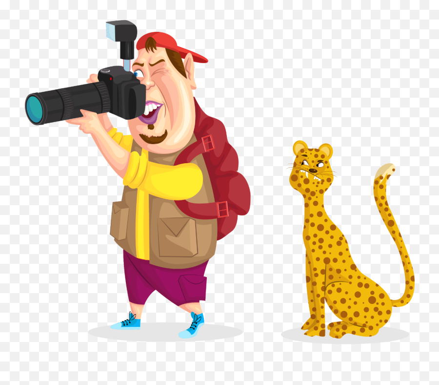 Art Camera Focus Photography Sticker By Aswaaks - Wildlife Photography Cartoon Png Emoji,Photographer Emoji