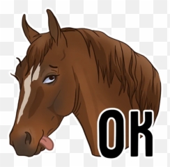 Telegram Sticker From Horse Force Pack Emoji,Horse Face Emoji