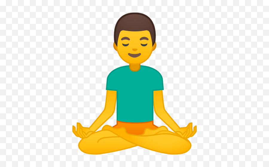 Man In Lotus Position Emoji - Yoga Pics Png Cartoon,Buddha Emoji
