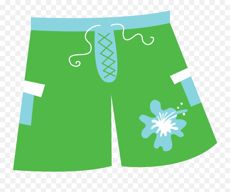 Short Clipart Boy Shorts Short Boy - Swim Trunks Clipart Png Emoji,Emoji Shorts For Girls