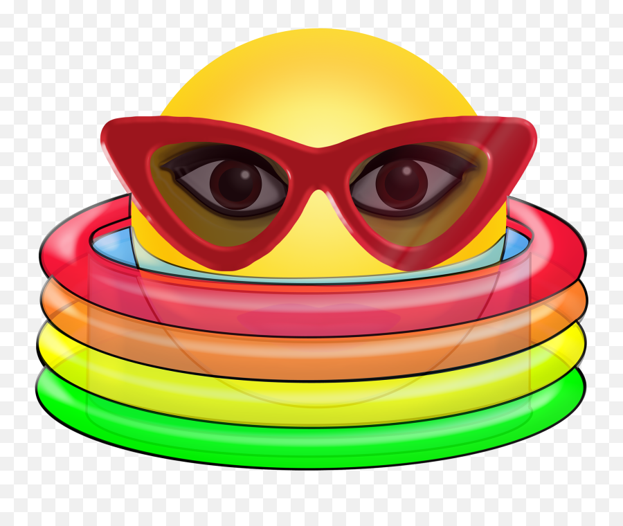 Free Sunglasses Summer Illustrations - Swimming Pool Emoticon Emoji,Summer Emoji