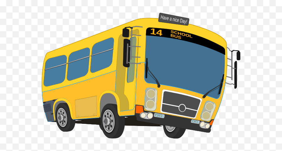 Автобус на прозрачном фоне для детей