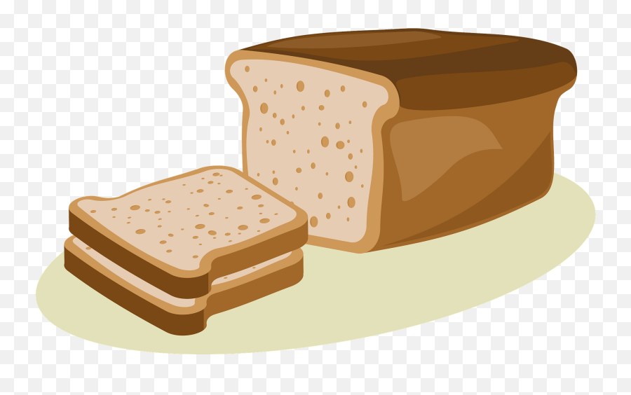 Bread Loaf Slice Clipart - Slices Of Bread In A Loaf Clipart Emoji,Toast Emoji