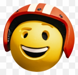 Mit - Happy Emoji,Emoticon Motorrad